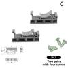 2Pcs Drg-01 Pcb Mounting Brackets For Din 35 Rail Adapter Circuit Board Mounting Bracket Replacements Parts