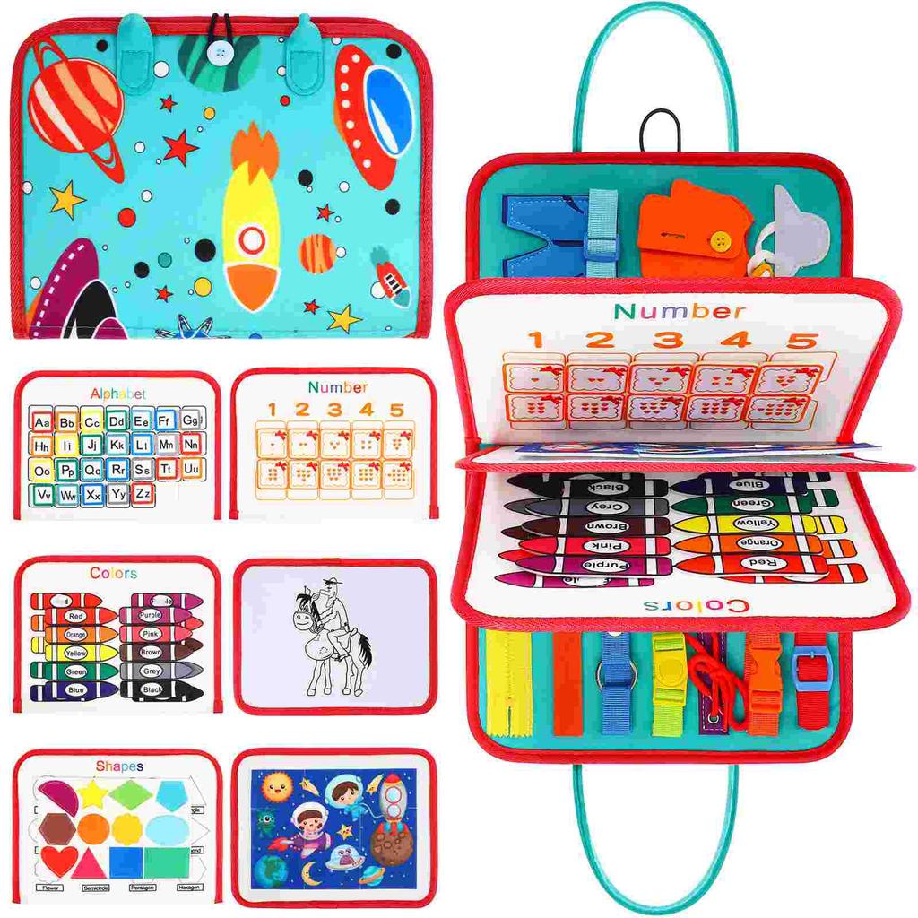 Busy Board Montessori 8 En 1 – Jouet Sensoriel éducatif Pour 2-4 Ans, Compétences De Vie
