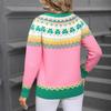 Ladies' Fashionable Heart-shaped Sweater, Loose And Versatile Valentine's Day Knitted Pullover Sweater
