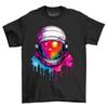 Space Helmet Dripping Paint Effect - Out of this World Style! Funny t-shirt, Uni