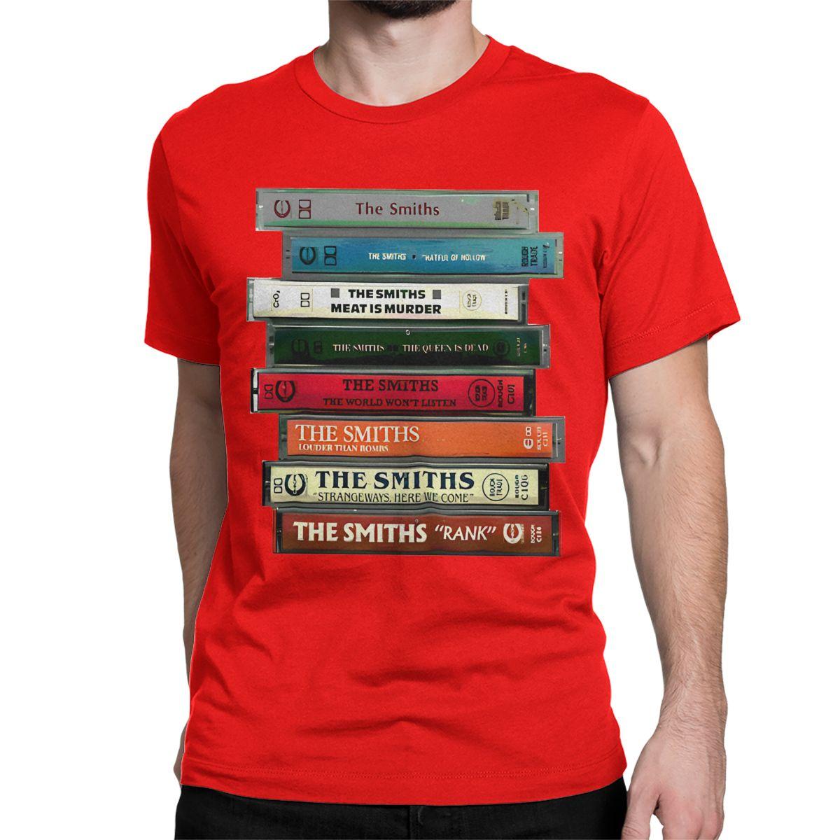 

The Smiths Cassettes T-Shirt for Men Women Indie Punk Rock Band Fashion Cotton Tees Round Neck Short Sleeve T Shirt Classic Tops S