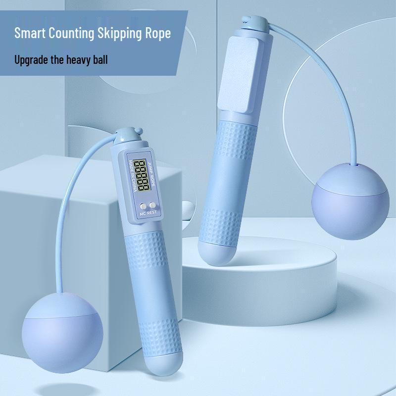 Weighted Cordless Jump Rope with Counting for Professional Aerobic Exercise & Fat Burning