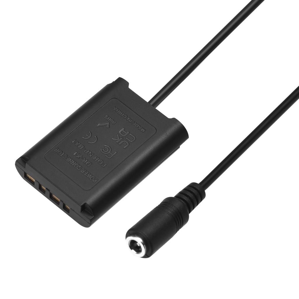 Andoer DK-X1 AC Power Adapter NP-BX1 Dummy Battery DC Coupler Kit Accessory Replacement for Sony