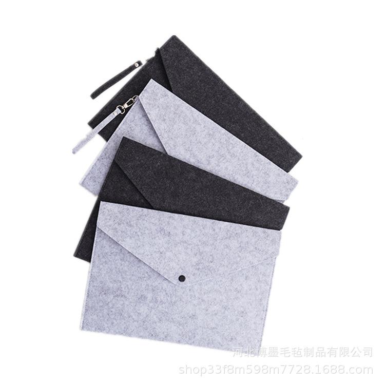 Vlastní logo A4/A5 plstěná složka na dokumenty – Kancelářská a firemní taška na psací potřeby