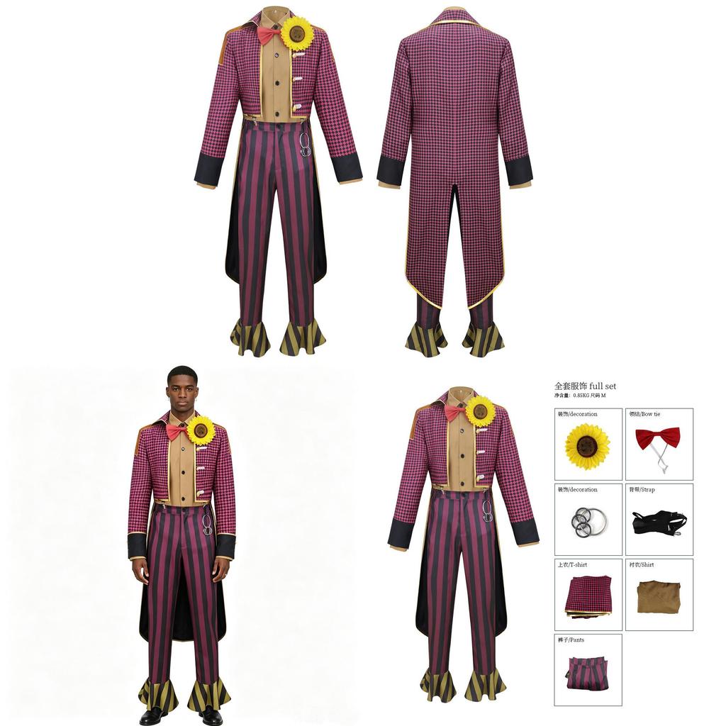 Dead By Daylight Clown Cosplay Costume Full Set With Printed Design For Cosplay Fans