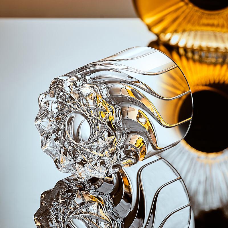 CLITON European Carved Whiskey Glasses Set