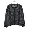 Logo Long Sleeve Sweater XS Black Knit Women Used