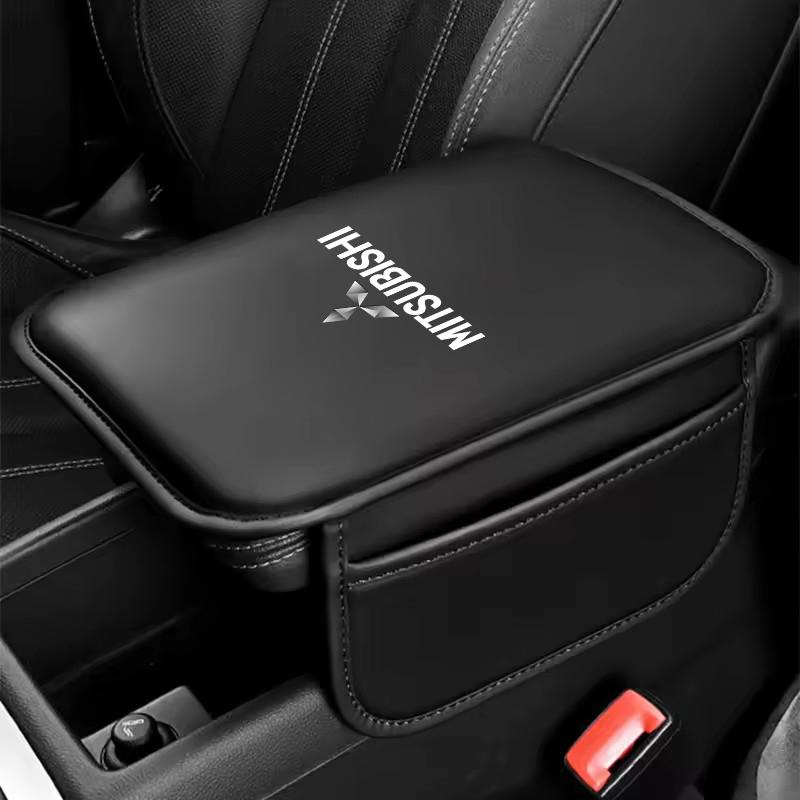 Car Armrest Mat Center Console Leather Protection Cushion For Mitsubishi Pajero I200 Space Galant Attrage Xpander Mirage Montero HZ8