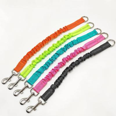 Vodítko pro psa Tlumič nárazů Střední psi Domácí mazlíček Elastické lano Nezničitelné hračky Vodítka na procházky Prodloužení Bungee Černé Výcvikové vodítko