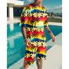 Summer Men's Clothing Letter 3d Print T Shirt Shorts Sets Male Breathable Tracksuits Plus Sized Men's T-shirts Suits Fashion Sportswear Set