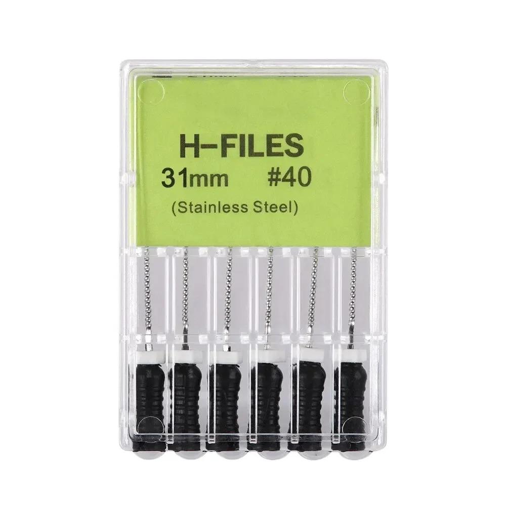 High Quality Dental H- Files Stainless Steel Hand Use Root Canal H File Endodontic Treatment File for Dentistry Instrument