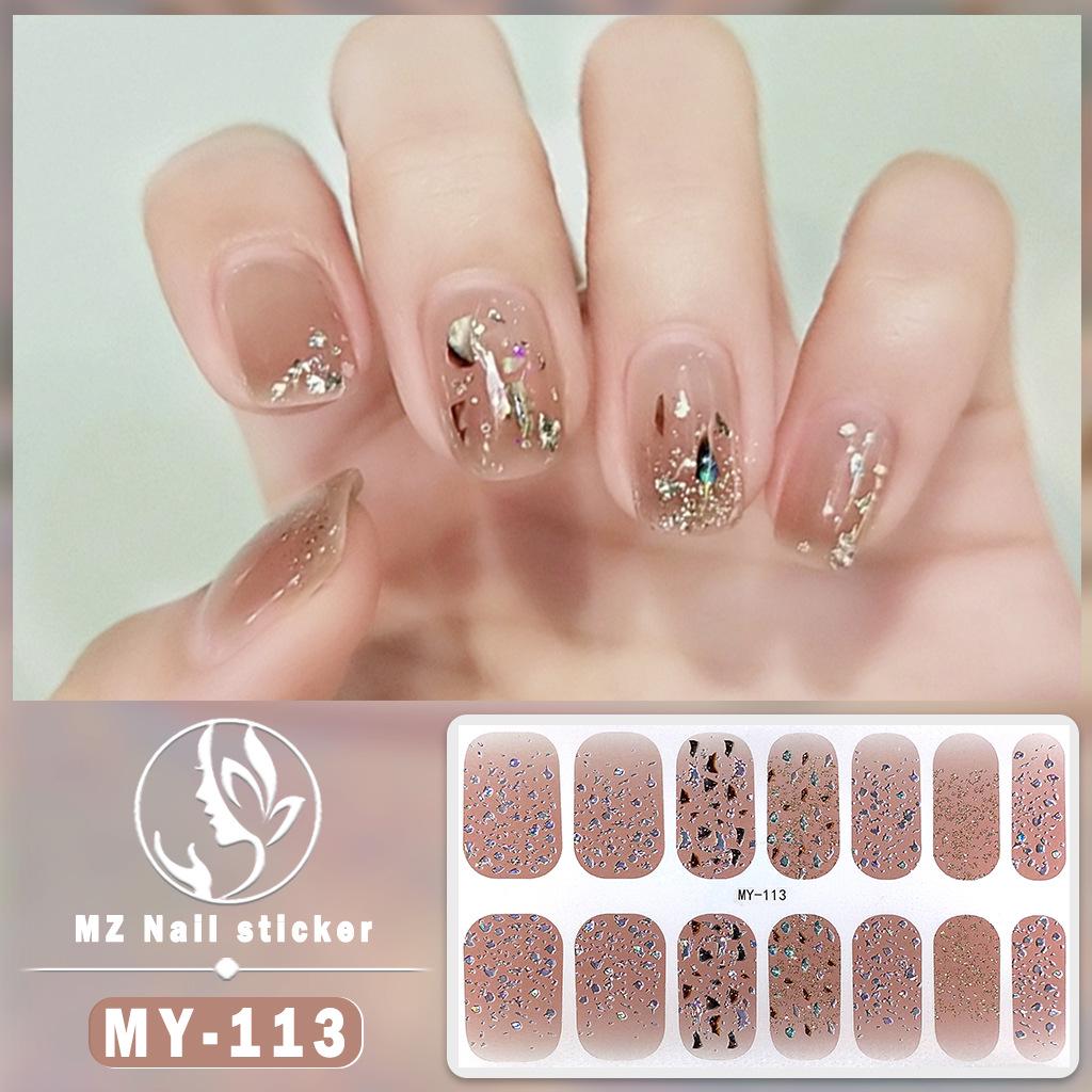 3D Waterproof Gel Nail Polish Film – Diamond & Laser Nail Art Stickers