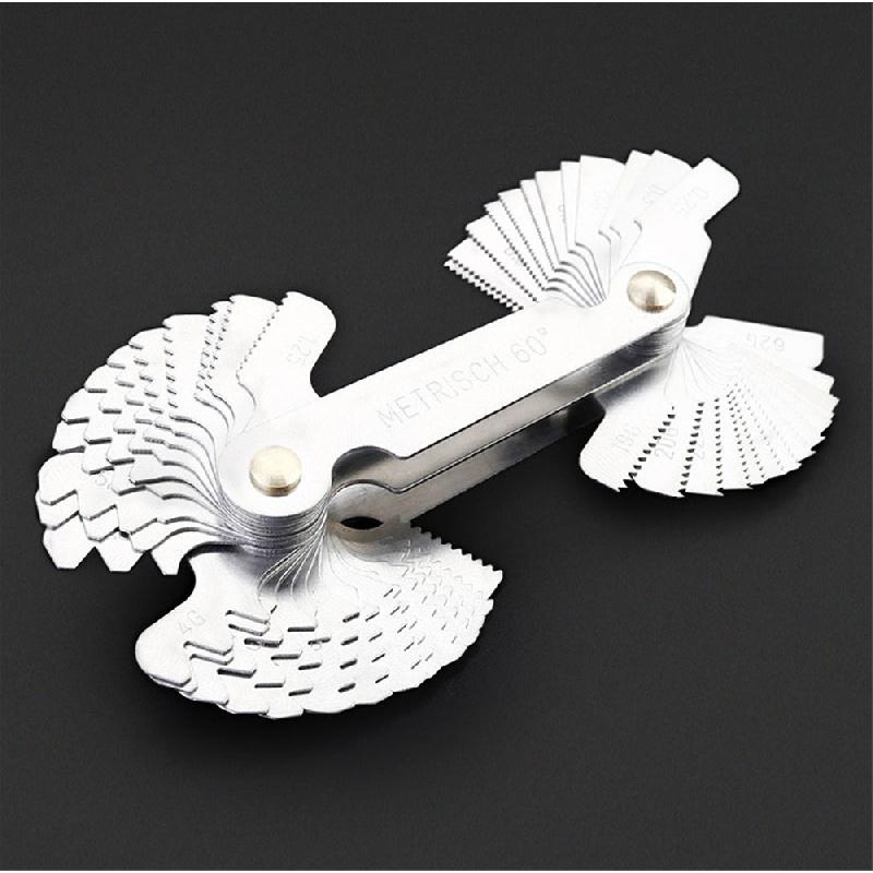 Thread Pitch Gauge Screw Caliper Gage Measuring Set Metric & Inch & America Sae