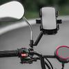 Bike Phone Holder Bracket, Motorcycle Phone Mount Adjustable Bike Handlebar Cell Phone Clamp Scooter Mobile Phone Clip