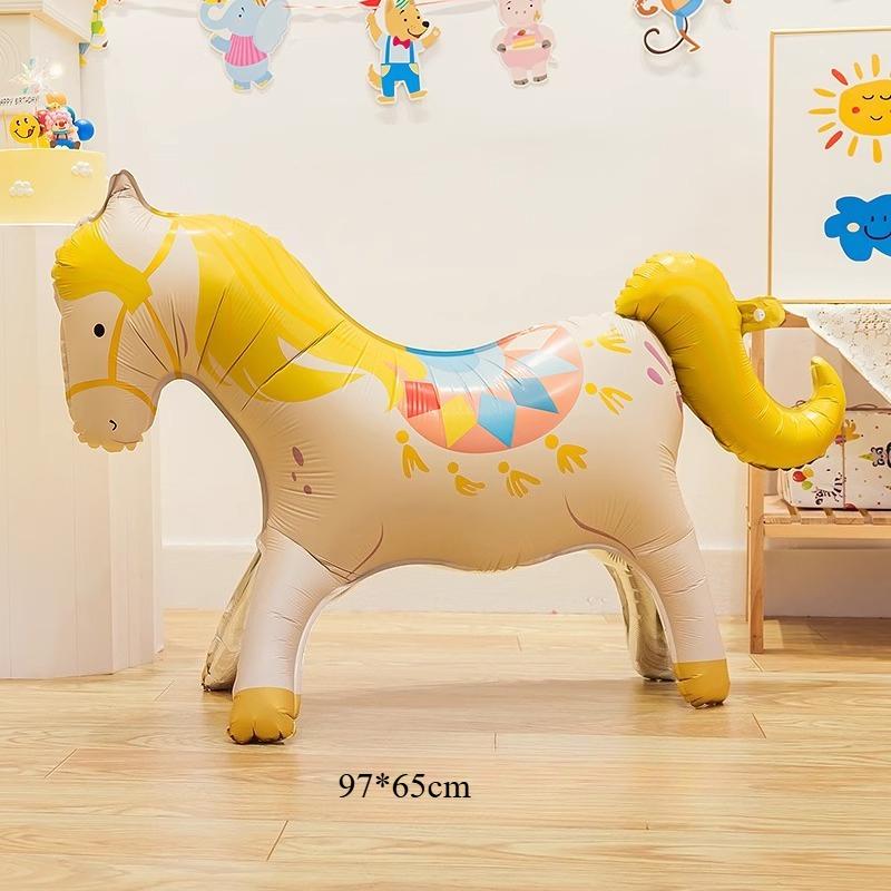 Cartoon Cake Shaped Balloons Children's Day Birthday Party Background Wall Atmosphere Decoration Layout Balloons
