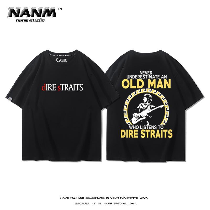 Blues Rock Hiphop Print 100 Cotton Men Women Tshirt Summer Autumn Daily Outdoor Sports Party Casual Loose Street Shortsleeve