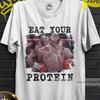 Eat Your Protein Tyson Shirt - Iron Mike Eat Protein Tee, Beast Mode on T-Shirt, Vintage Boxe Champions Tee, Viral History Boxe Match Shirts