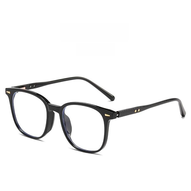 Tr90 Square Eyeglass Frame For Men And Women With Blue Light Blocking Lens For Fashion Casual Wear