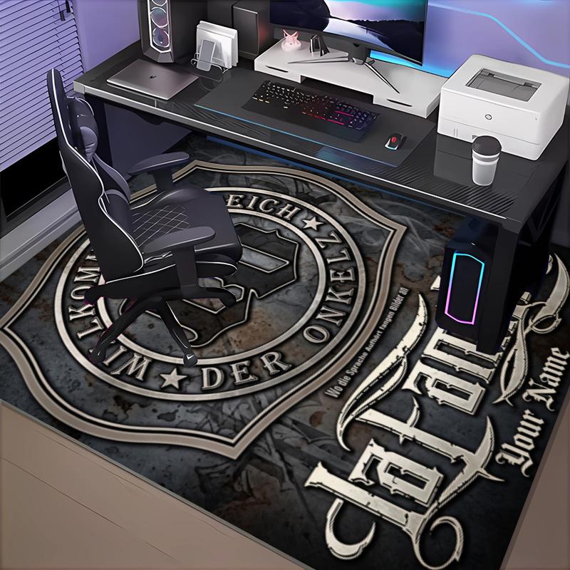 Benutzerdefinierter Name Realm Onkelz Band Teppich Büroteppich, Indoor-Teppich, Stuhlmatte, Wohnzimmer, Fußmatte Spielteppich Heimdekoration Geburtstags-Weihnachtsgeschenke