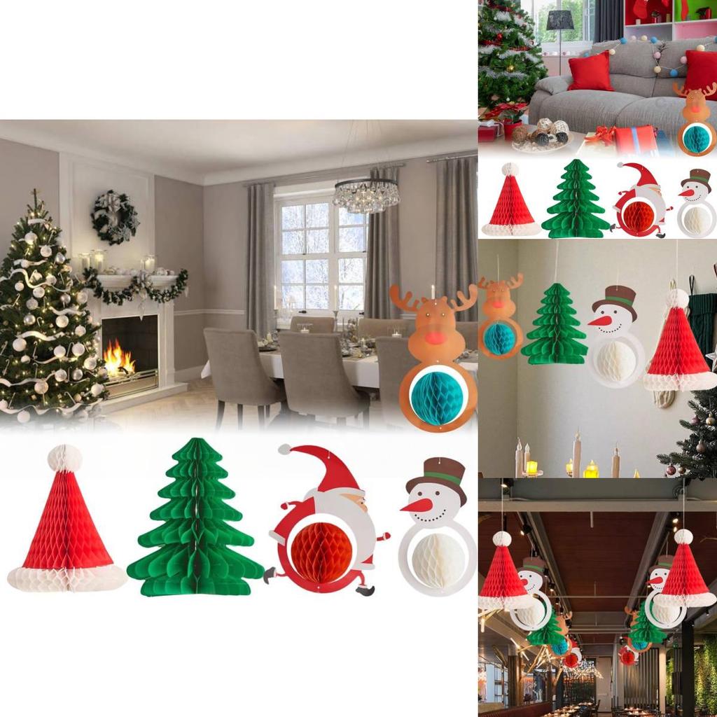 Charming Mini Christmas Tree Paper Decoration For Festive Holiday Celebrations