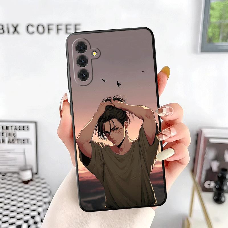 A-Attack On T-Titan Eren Yeager Soft Phone Case for Samsung A17 A37 A57 A16 A26 A36 A56 A15 A25 A35 A55 A14 A24 A34 A54 A13 A23