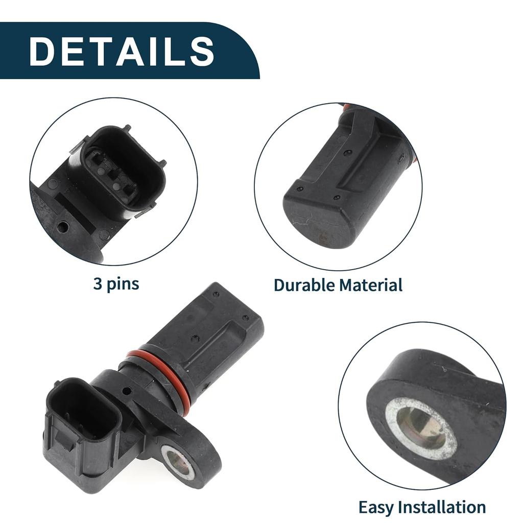 Crankshaft Position Sensor for Honda Civic 1.5 2016-2024 Sturdy No.3750059BJ01 Engine Crank CKP Sensor Black 1 Pc