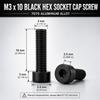 5Pcs M3 X 10mm Allen Socket Cap Screws, 7075 Alloy Hex Drive Bolts for Electronics, Bicycles and DIY,Vibrant Colors