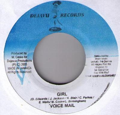 7-Zoll-Schallplatte VOICEMAIL / PRITTY BOY - Girl / Call Me NONE Dejavu Records 2005 Jamaika Reggae, Ska & Dub Gebraucht