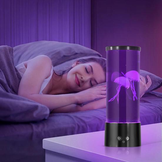 LED Jellyfish Lamp 17 Color Setting Jellyfish Aquarium Light with Remote Control Fantasy Tank Table Lamp Ultra-Silent Night Lights for Home