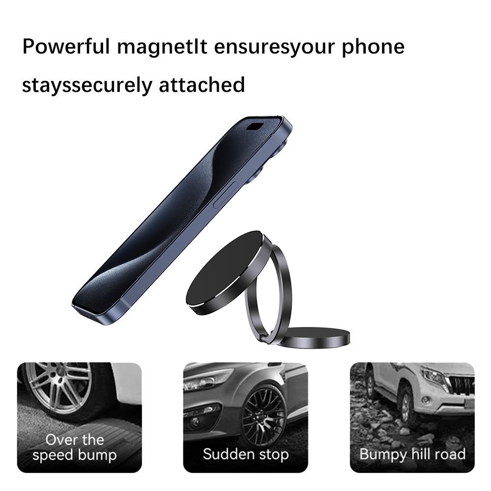 New Car Phone Holder Super Stable Magnetic Folding Mount Stand Suction Cell Support In Car Bracket For All Mobile Phone
