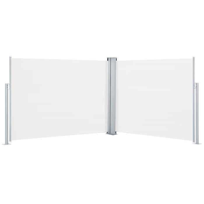VidaXL Auvent latéral rétractable Crème 140 x 1000 cm