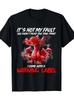Men's "It's Not My Fault You Didn't Read The Fine Print" Cute Dragon Graphic T-S