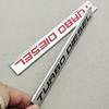 3D Chrome Metal Rear Trunk Car Badge Logo Turbo Diesel Emblem Sticker RAM 2500 Body Decal Adhesive Car Body Accessories