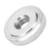 10pcs Through Hole Hand Twist Nuts Flat Head Carbon Steel Nuts Flanged Thumb Nut  Machine Assembly