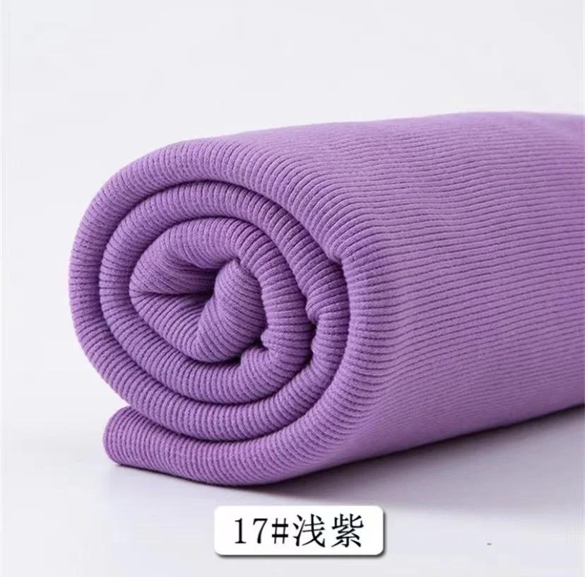 Cotton Stretch Ribbed Knit Fabric, Neckline, Cuffs, Hem, Cinched Elasticated Garment Fabric, Pregnant Woman Belly Support
