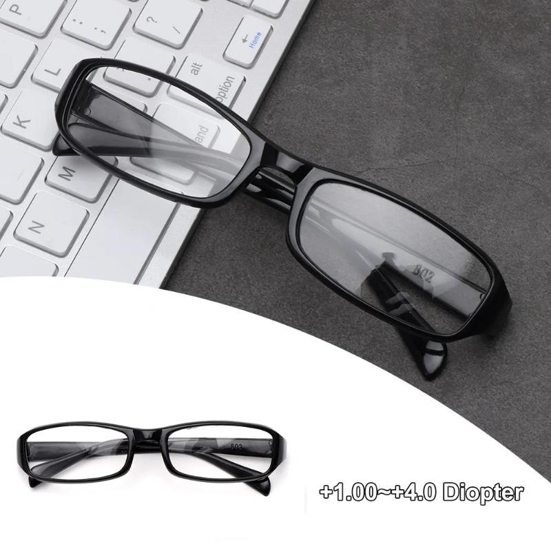 Ultra Light Square  Frame Reading Glasses Unisex Magnifying Presbyopic Eyeglasses Women Men Vision Care Diopter +1.00~+4.00