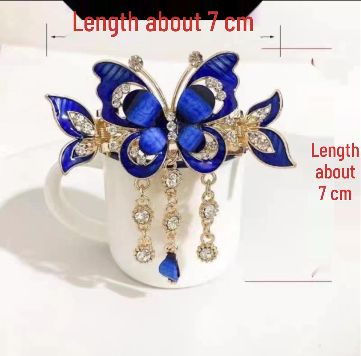 Korean Style Butterfly Tassel Hair Claw Clip – Elegant & Versatile Women s Hairpin Accessory