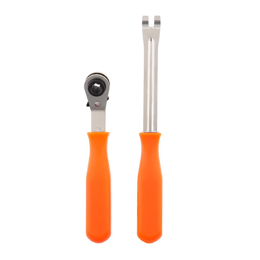 2pcs Automatic Tightening Slack Adjuster Tool 5/16 Inch Ratchet Wrench Brake Kit for Air Brake System Car Truck Trailer
