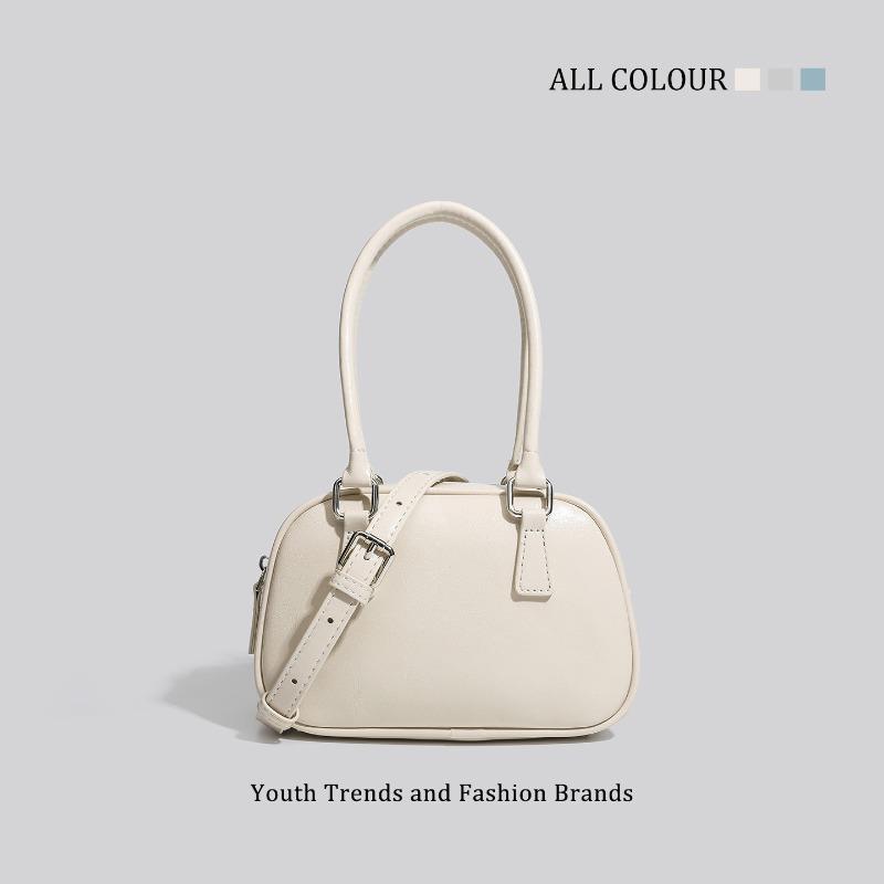 Fashionably Simple and Retro Bowling Bag, Small Niche Commuter Handbag, Small Square Bag, Crossbody Bag Casually