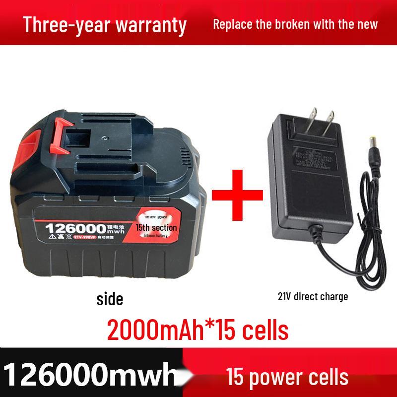 21V Rechargeable Handheld Drill with Large Capacity Lithium Battery