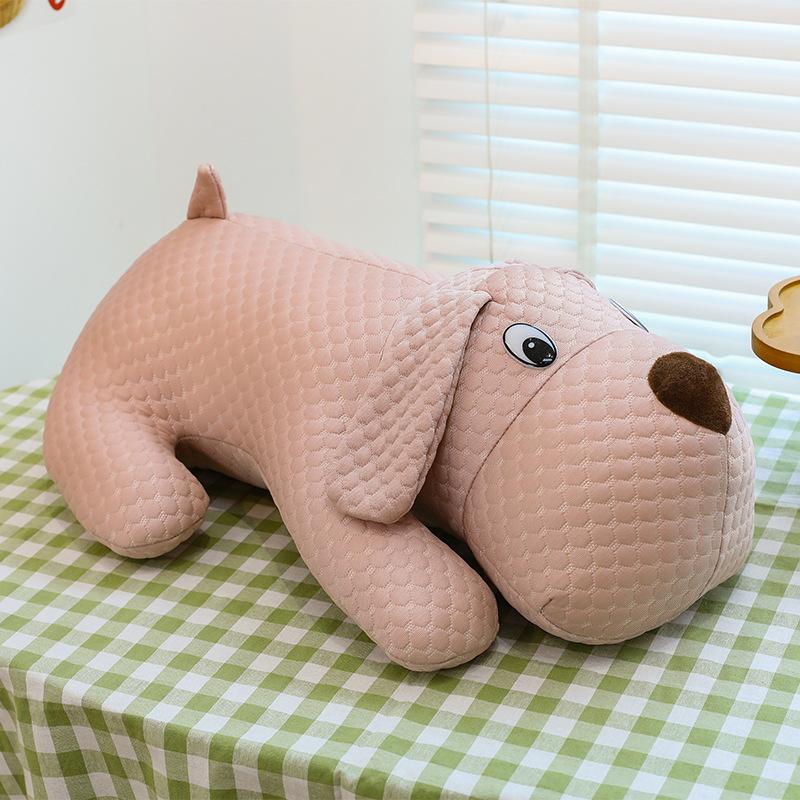 New Summer Ice Bean Fabric Girls Office Pillow Bone Sofa Cushion Lying Dog Series Dog Bone