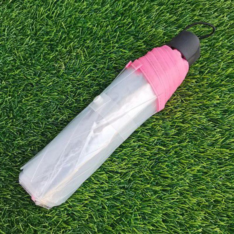 Automatic Folding Transparent Umbrella: Compact and Stylish for Men, Women, and Students (Mori Style)