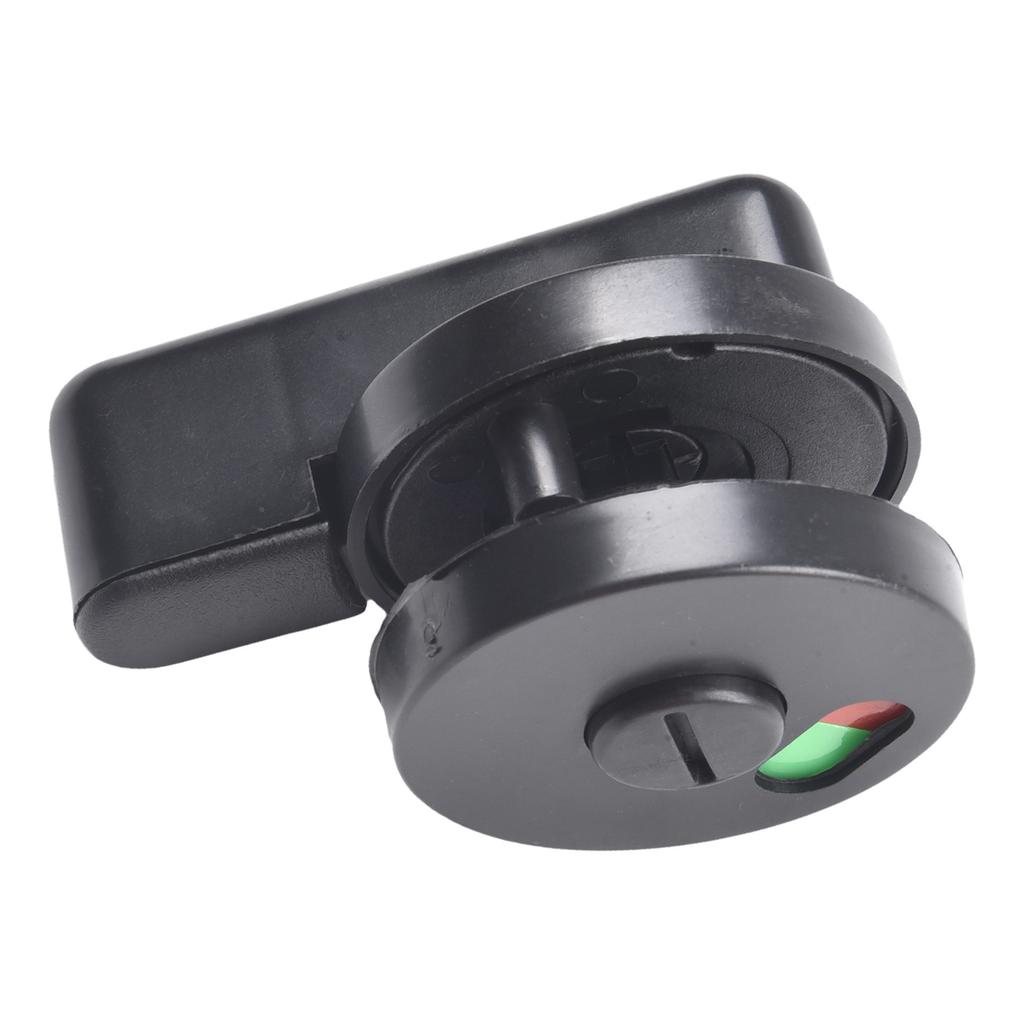 Nylon Plastic Door Lock with Rotating Handle for Toilets and Showers Vacant and Engaged Indicator for Public Spaces