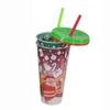 Dining Supplies Cold Drink Cup Discoloration Straw Cup Portable Color Changing Cup  Kitchen