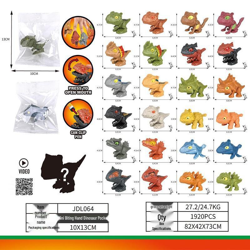 

Mini Movable Jurassic Tyrannosaurus Rex Finger Toy Decoration