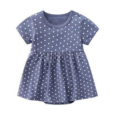 Baby Nest Summer Baby Short Sleeve Romper with Baby Cute Dress for Perfect for School or Polka Size Ages Months Clothes, Skirt, Dress, Girls,