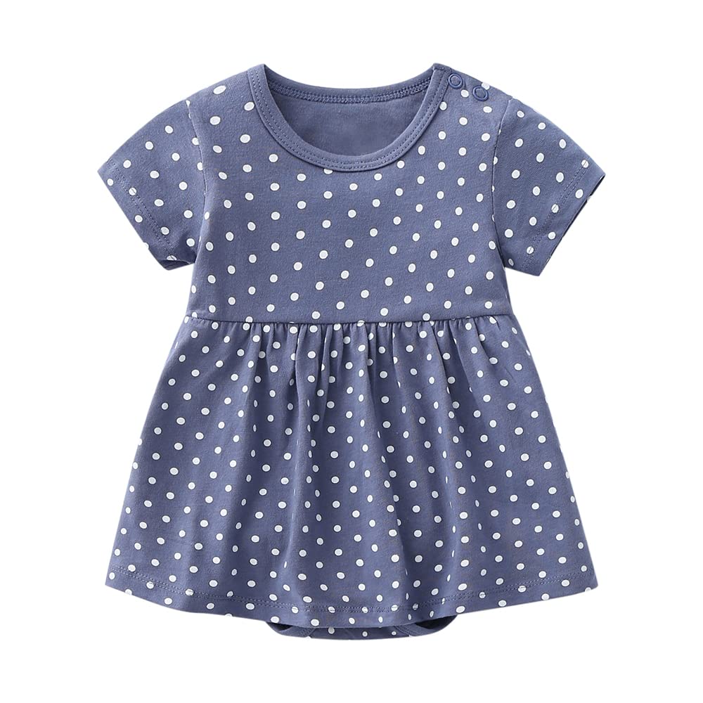 

Детское гнездышко Летний детский комбинезон с коротким рукавом с милым детским платьем для Идеально для школы или в горошек Размер Возраст Месяцы Одежда, Юбка, Платье, Девочки,