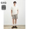 GXG Men's Textured Jacquard Polo Shirt