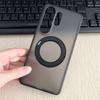 For Samsung Galaxy S26 S25 S24 Ultra S26 Edge Case Shockproof Magnetic Translucent Matte PC Rotatable Metal Ring Holder Cover