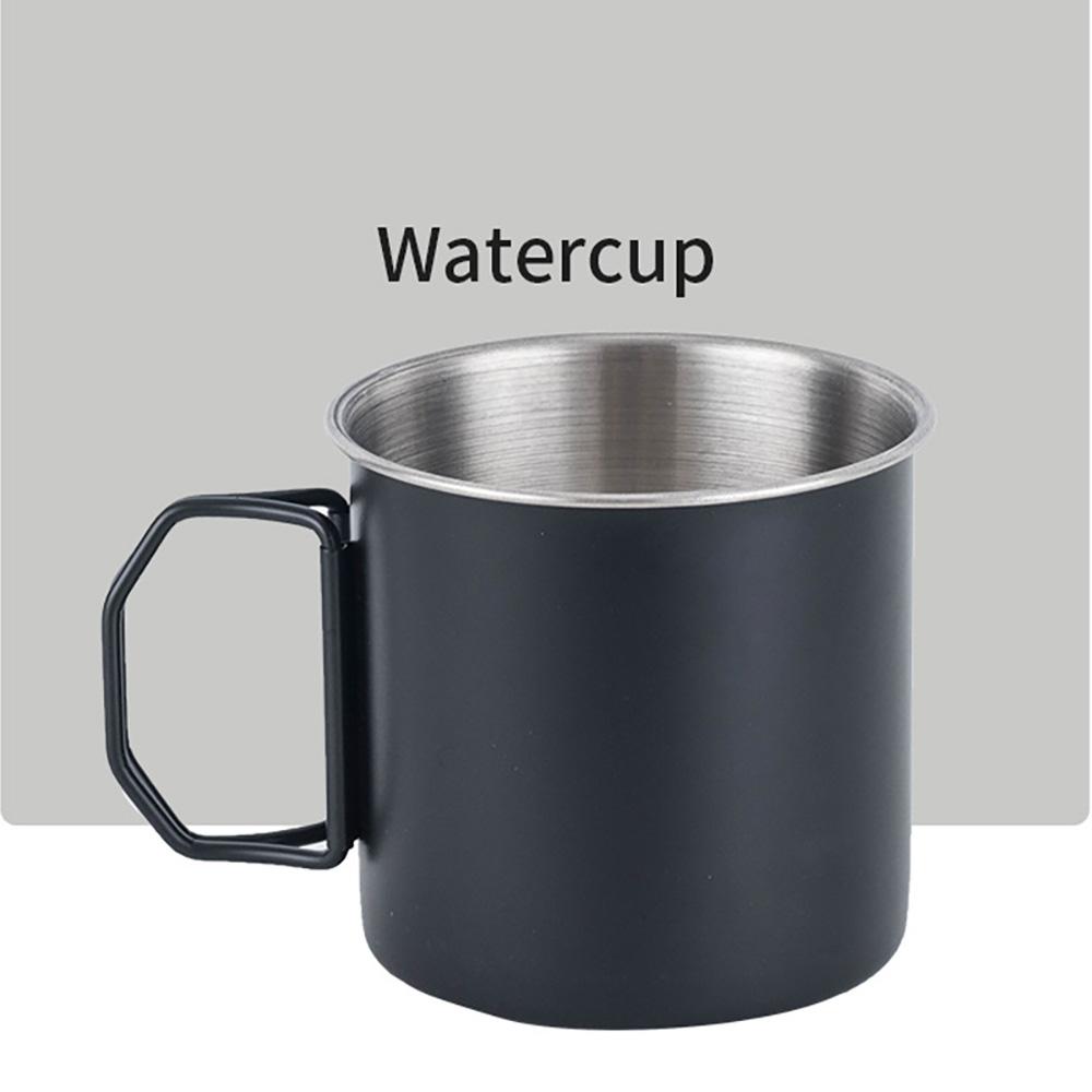 

Портативная походная кружка из нержавеющей стали объемом 250/350 мл со складной ручкой, для использования на открытом воздухе, для кухни, походов, пикников. 250ml чёрный